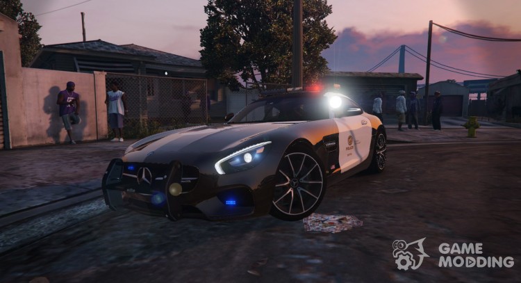 La policía de los ángeles Mercedes-Benz AMG GT 2016 para GTA 5