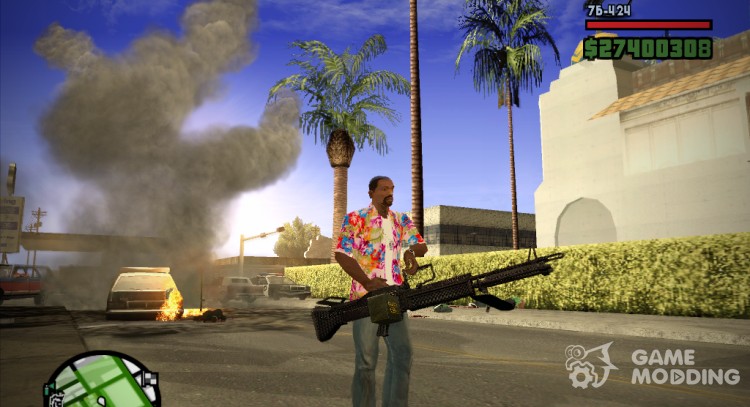 Новый Minigun HD для GTA San Andreas