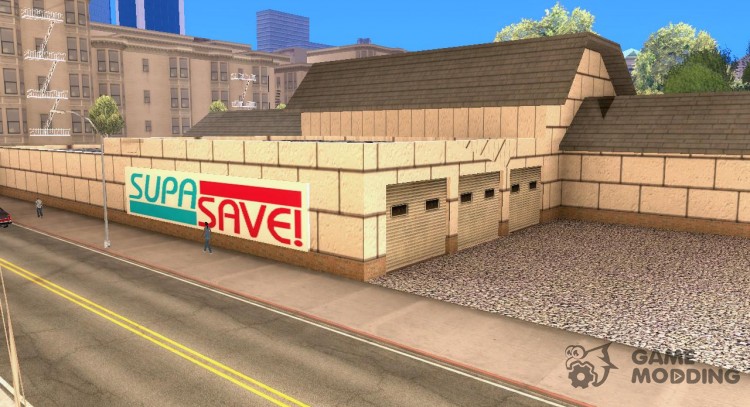 Новые текстуры магазина SupaSave для GTA San Andreas