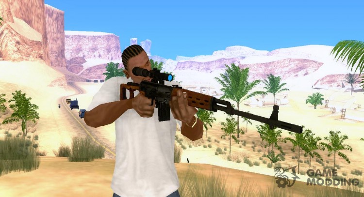 Rifle de francotirador dragunov (svd) para GTA San Andreas