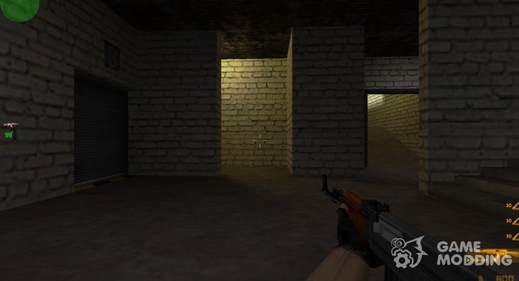 Default AK-47 on my anims for Counter Strike 1.6