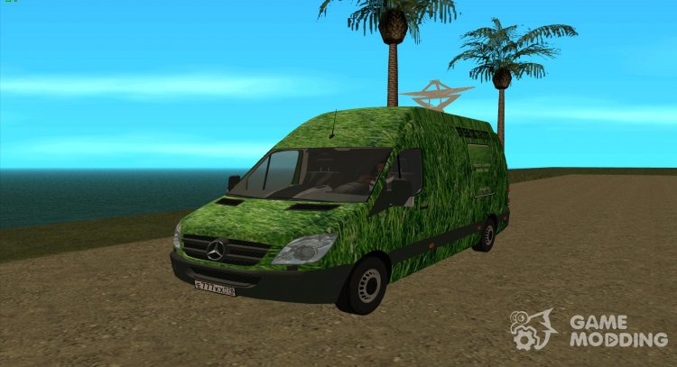 Mercedes-Benz Sprinter Channel 55 News for GTA San Andreas