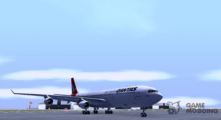 Airbus A340-300 Qantas Airlines для GTA San Andreas