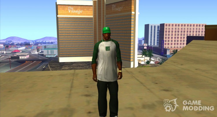 Кепка newyorkyankiys зелёная для GTA San Andreas