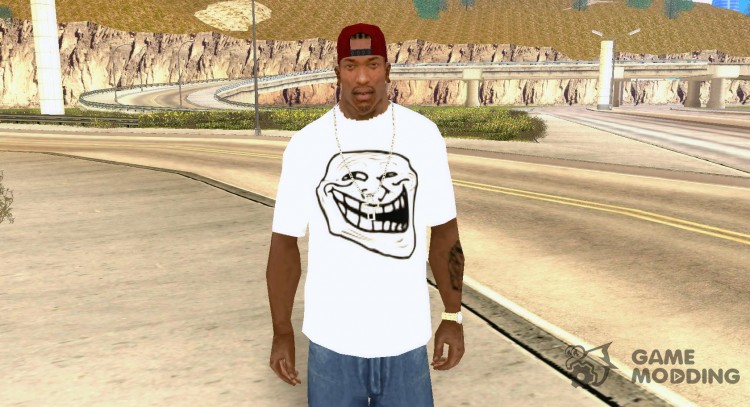 Camiseta con Троллфейсом para GTA San Andreas