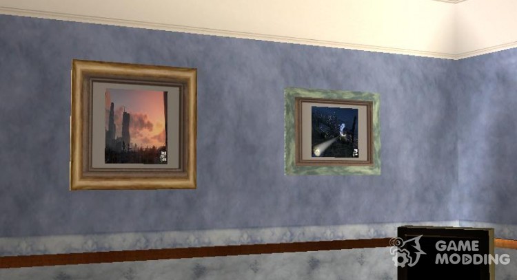Nuevas pinturas en la casa de Cj para GTA San Andreas