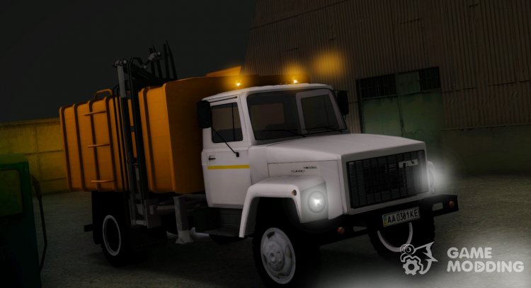 GAZ 3309 Garbage Truck for GTA San Andreas
