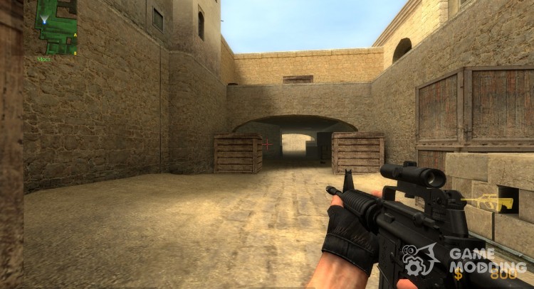 Scoped Twinke M4 on Default anims for Counter-Strike Source