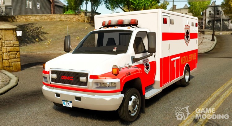GMC C5500 Topkick ambulancia para GTA 4