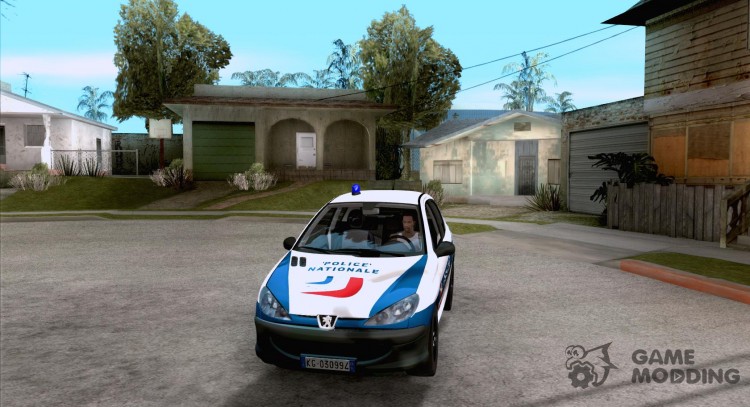 Policía de Peugeot 206 para GTA San Andreas
