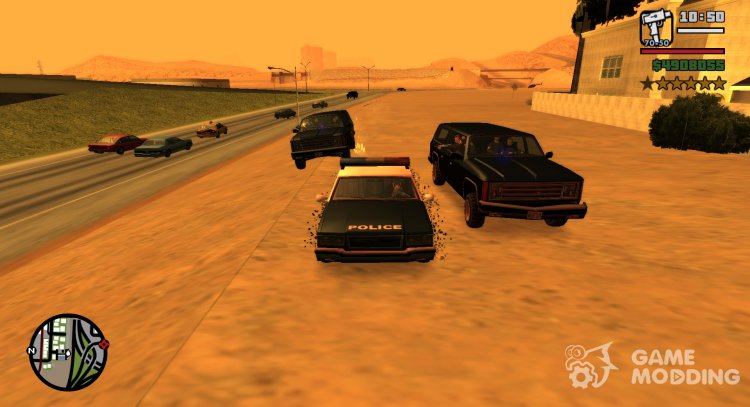 Cops DriveBy - Полицейские стреляют из машины для GTA San Andreas