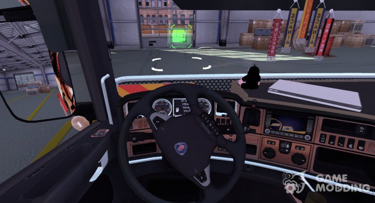 Перемещение камеры в салоне для Euro Truck Simulator 2