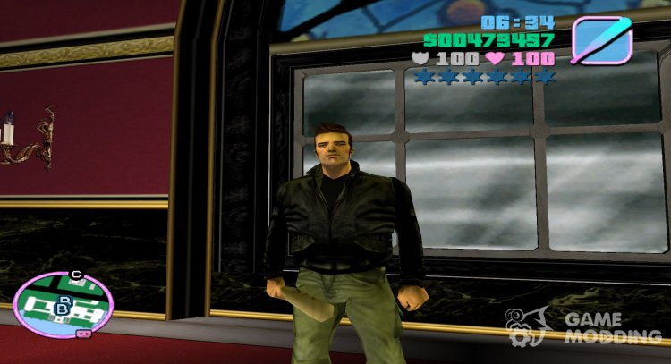 Claude from gta 3 for GTA Vice City