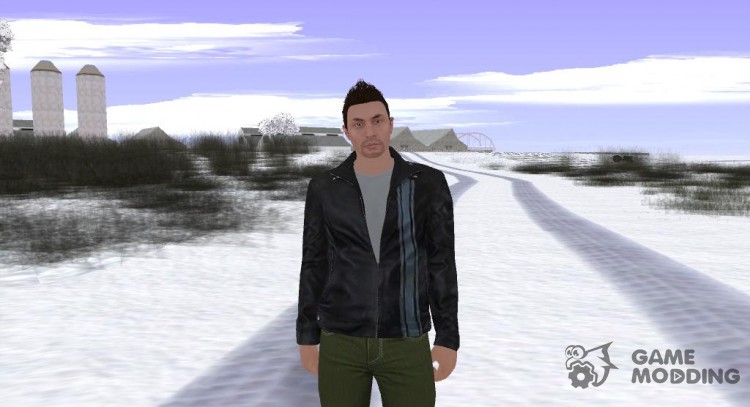 Skin GTA Online в кожанке для GTA San Andreas