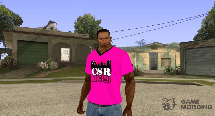 CJ on t-shirt (CSR) for GTA San Andreas