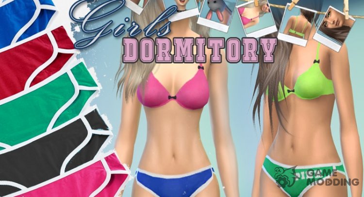 College Style Underwear for Sims 4