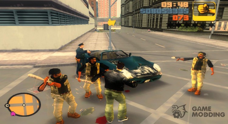Копы vs банды для GTA 3