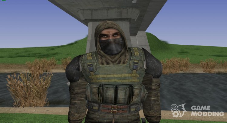 Miembro de la agrupación de Limpiadores de batalla CHN-1 de S. T. A. L. K. E. R v.5 para GTA San Andreas