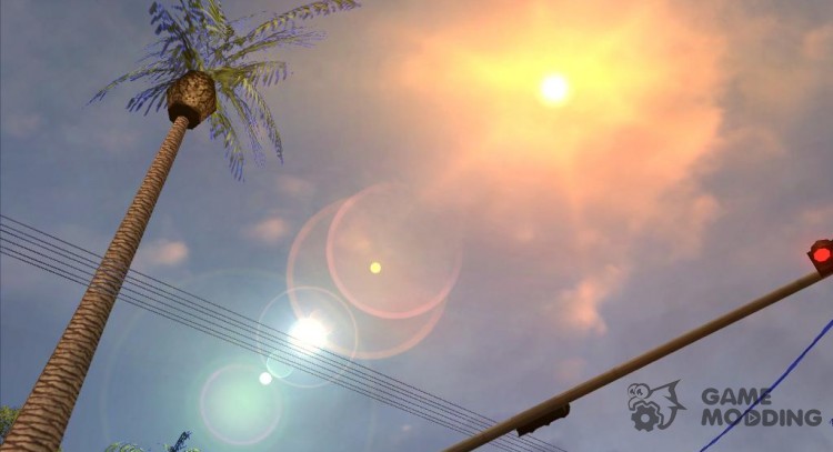 Real Skybox and Ultra Lensflares para GTA San Andreas