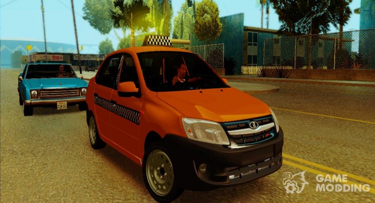 Lada Granta Taxi для GTA San Andreas