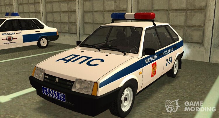 VAZ 2109 Police DPS 2002 for GTA San Andreas