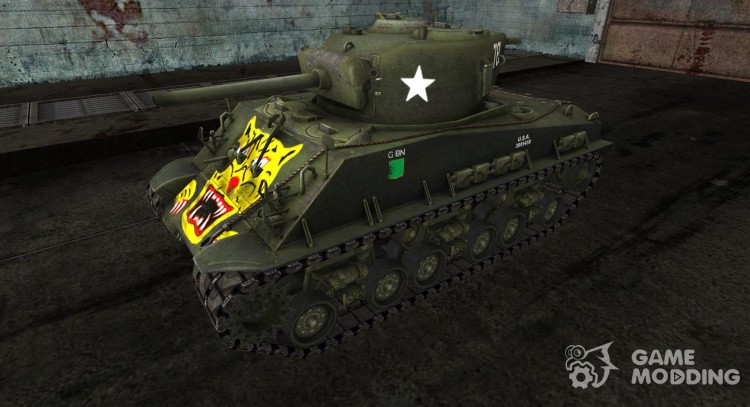 Skin for M4A3E8 Sherman for World Of Tanks