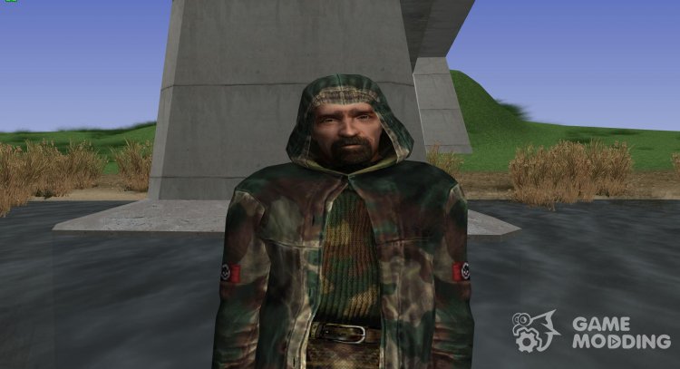 A member of the group the Avengers with a unique appearance of S. T. A. L. K. E. R V. 1 for GTA San Andreas