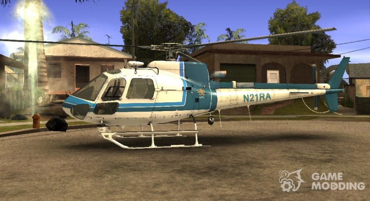 El nuevo helicóptero de la policía para GTA San Andreas