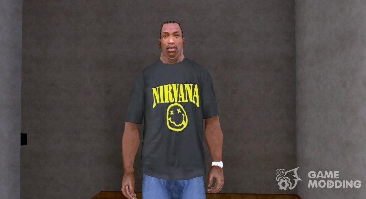 Nirvana T-shirt for GTA San Andreas