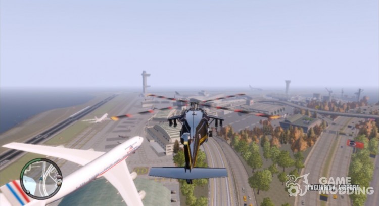 The new path of the aircraft for GTA 4