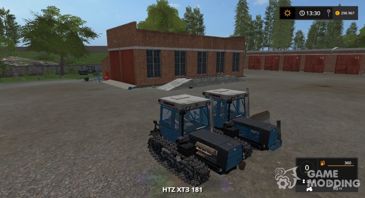 ХТЗ-181 sobre Orugas con отвалом para Farming Simulator 2017
