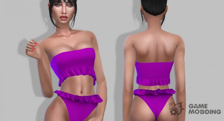 Ruffle Bikini для Sims 4