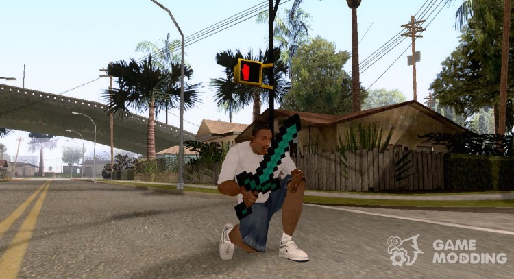 Minecraft espada de Diamante para GTA San Andreas