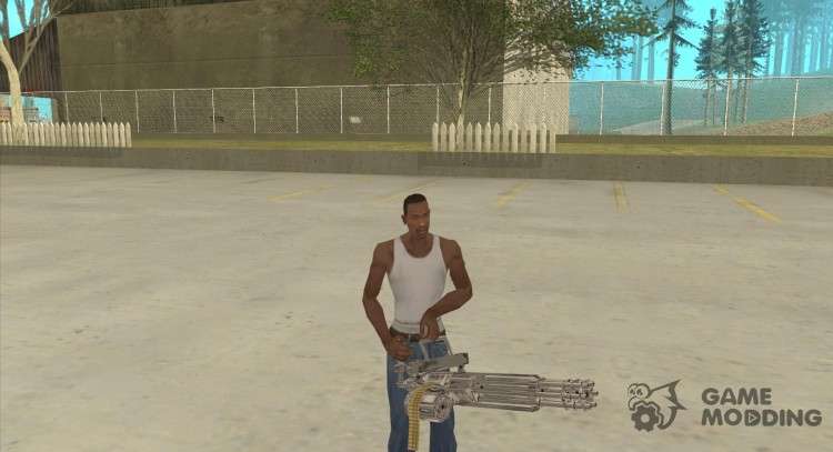 Хромовый миниган для GTA San Andreas