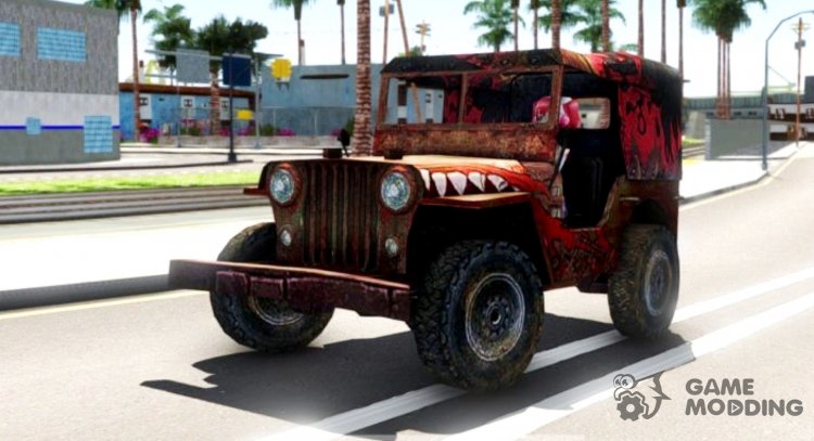 Gratis De Fuego Jeep para GTA San Andreas