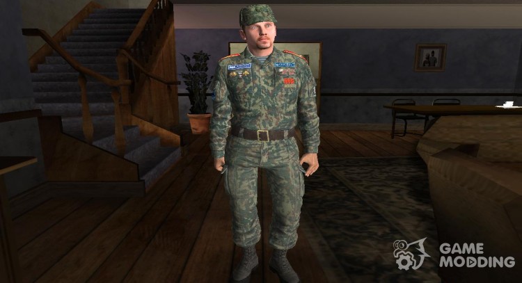 Ретекстур Вице-сержант разведчик кадетского корпуса для GTA San Andreas