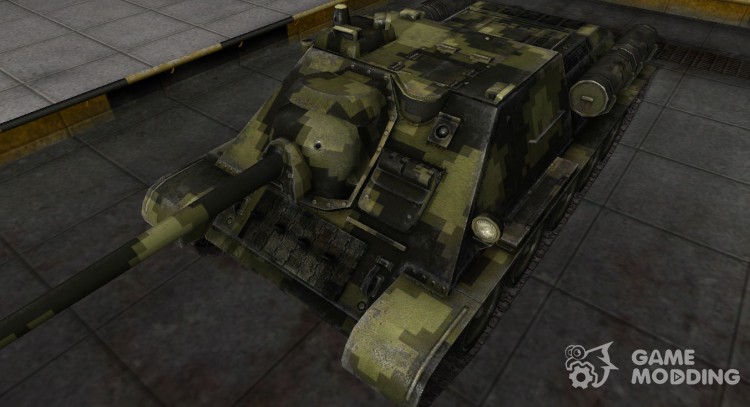 Камуфлированный скин для СУ-85 для World Of Tanks