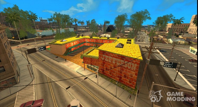 Motel Jefferson en colores brillantes y tonos cálidos para GTA San Andreas