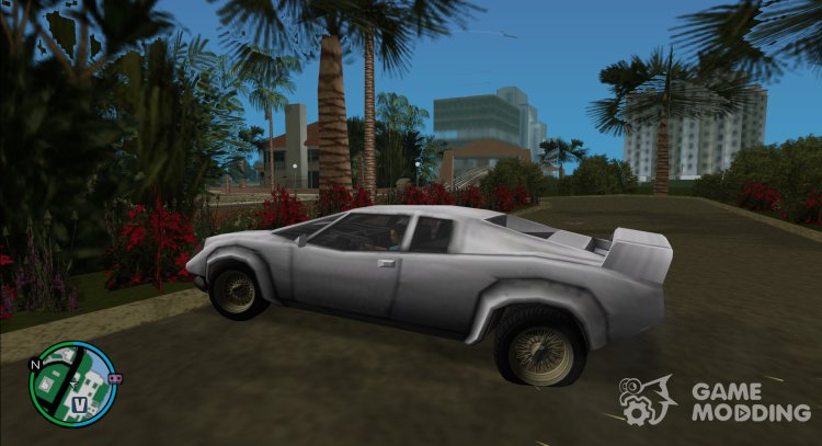 Tire damage during burnout for GTA Vice City