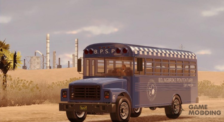 GTA V Vapid Police Prison Bus para GTA San Andreas