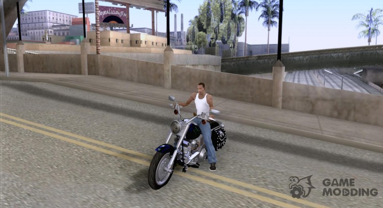 Harley Davidson FLSTF (Fat Boy) v2.0 Skin 4 для GTA San Andreas