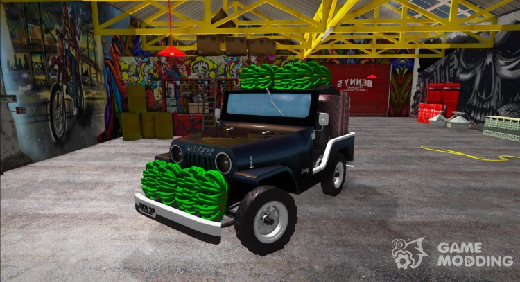 Jeep Willys CJ-5 Cafetero para GTA San Andreas