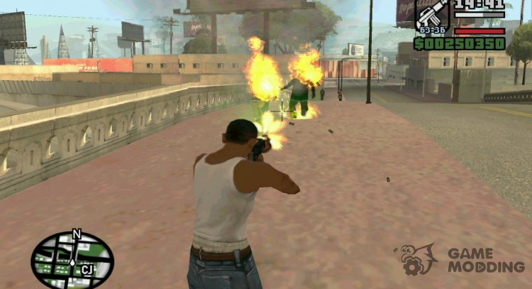 Incendiary ammo for GTA San Andreas