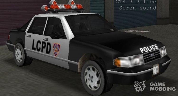 GTA 3 Police Siren sound para GTA San Andreas