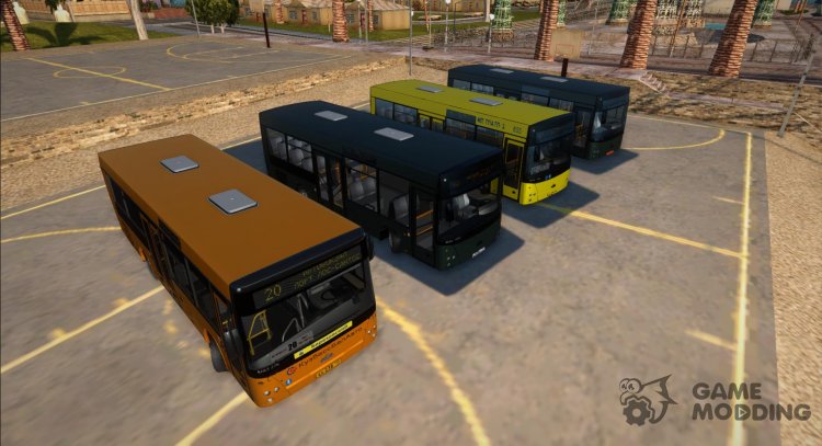 Пак автобусов МАЗ-206 (226) для GTA San Andreas