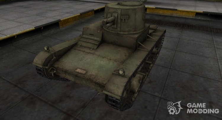 La piel para el chino, el tanque Vickers Mk. E Type B para World Of Tanks