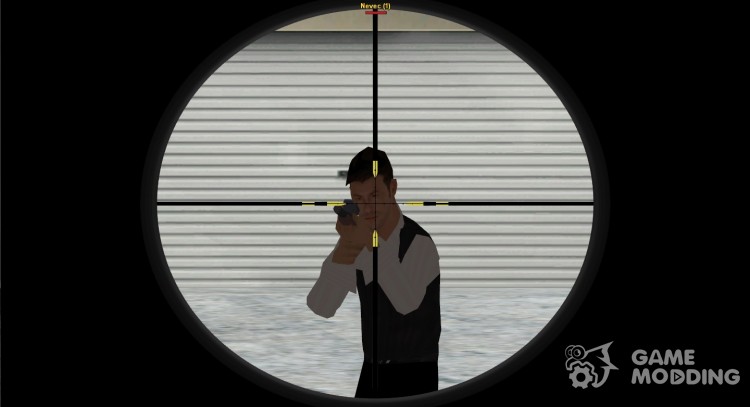 La mira de un rifle de francotirador para GTA San Andreas
