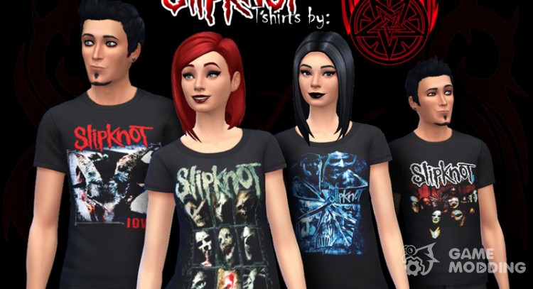 SlipKnoT Camisetas Son para Sims 4