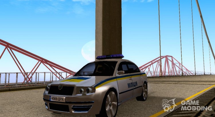 Skoda fabia ukrainian police para GTA San Andreas