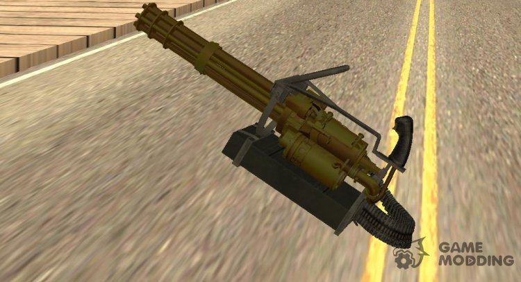 Golden Minigun for GTA San Andreas
